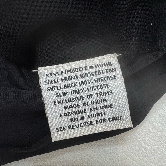 Yoana Baraschi Black Floral Sheer Lace Shift Mini Dress Small NWT Anthropologie - Picture 7 of 11